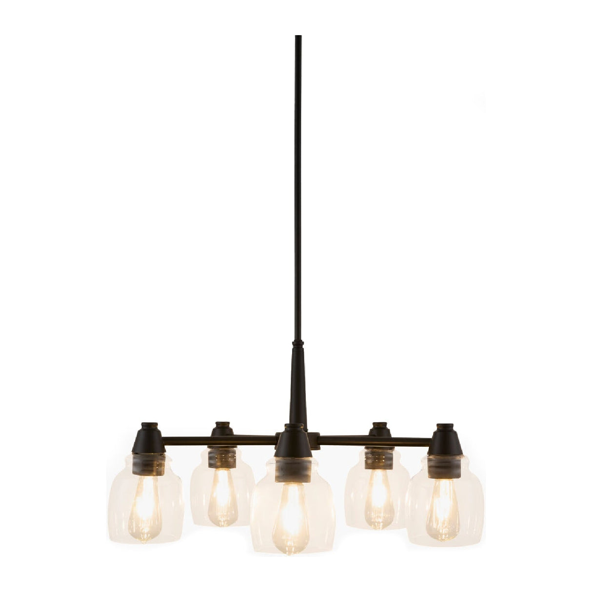 Modern European furniture - Iron Framed Glass Chandelier - www.oroa.com
