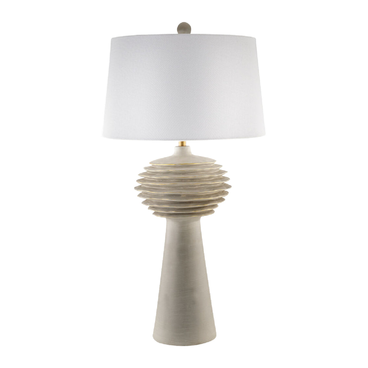 Gray Sculptured Accent Table Lamp | Oroa.com