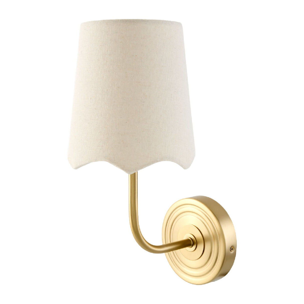 Modern European furniture - Scalloped Edge Linen Wall Lamp - www.oroa.com