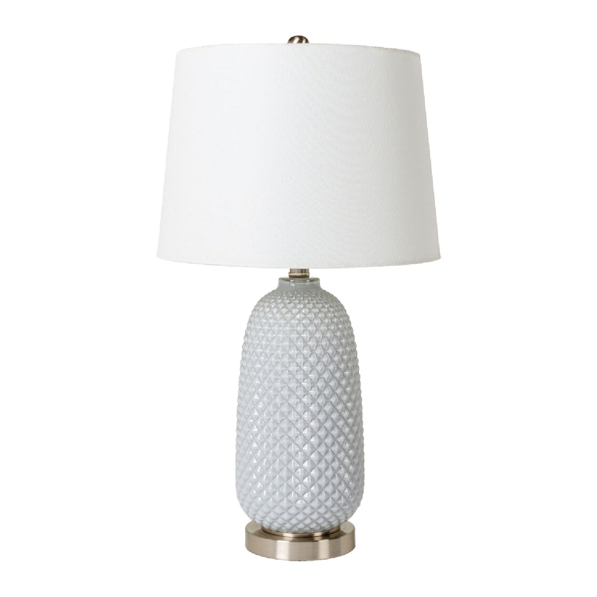 Modern European furniture - Gray Textured Glass Table Lamp - www.oroa.com