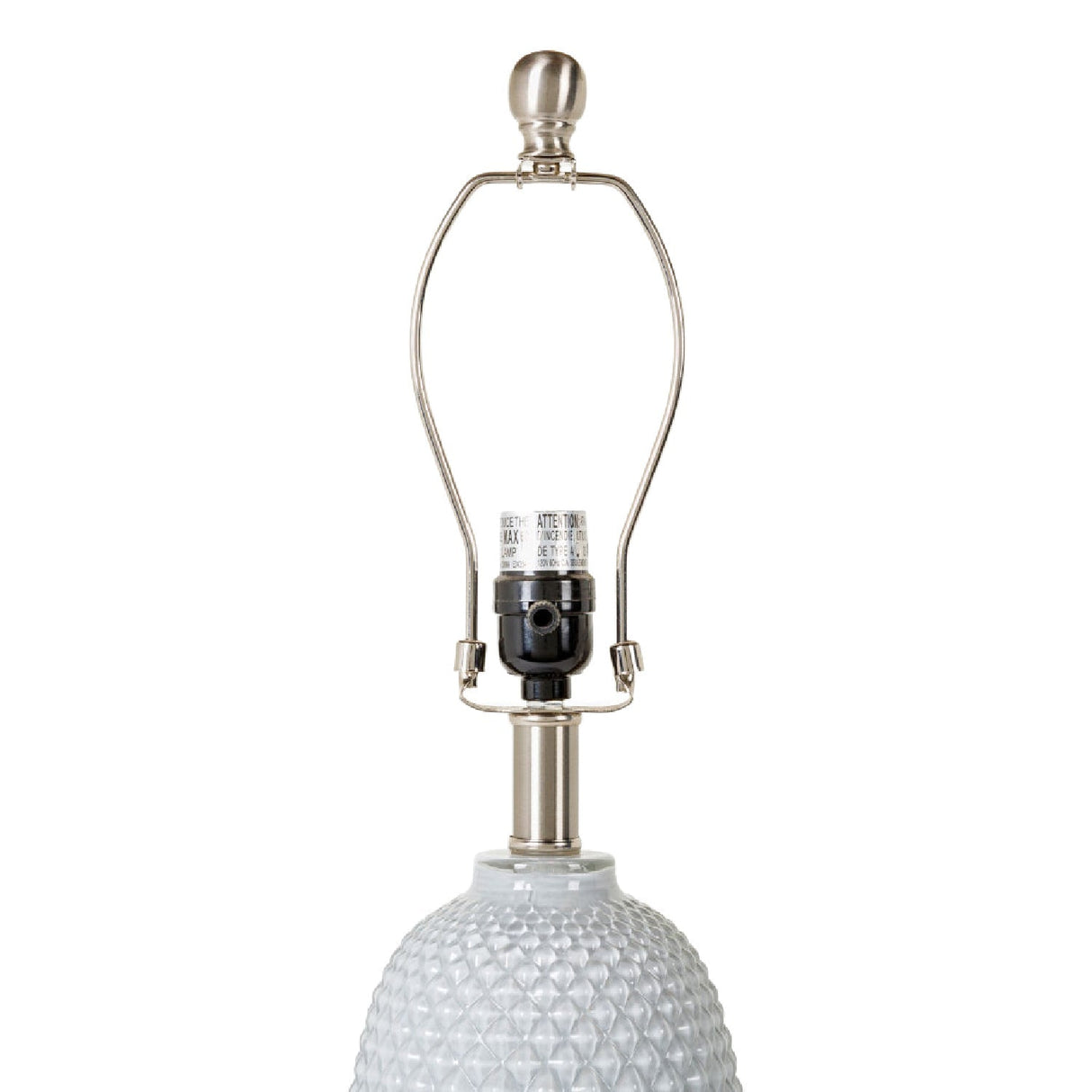 Modern European furniture - Gray Textured Glass Table Lamp - www.oroa.com