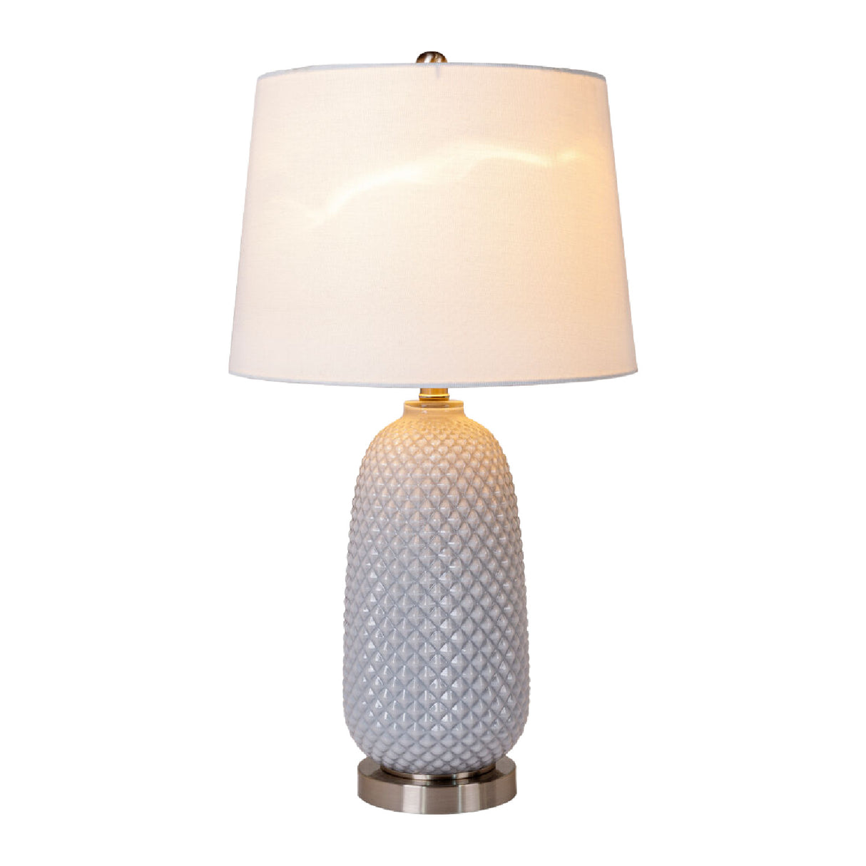 Gray Textured Glass Table Lamp | Oroa.com