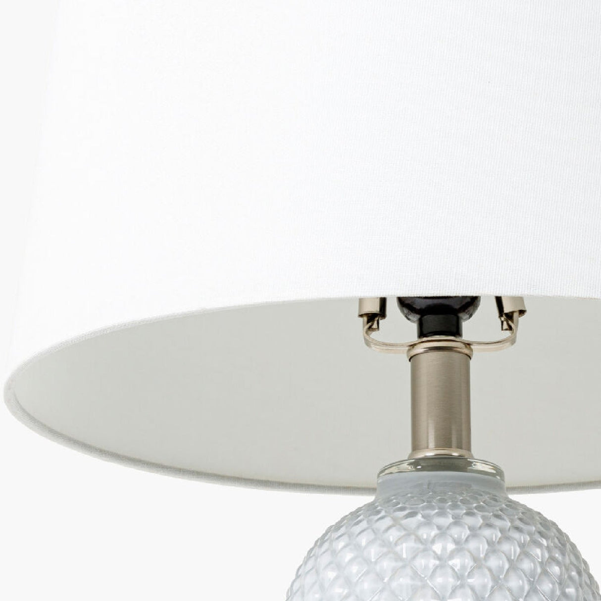 Modern European furniture - Gray Textured Glass Table Lamp - www.oroa.com