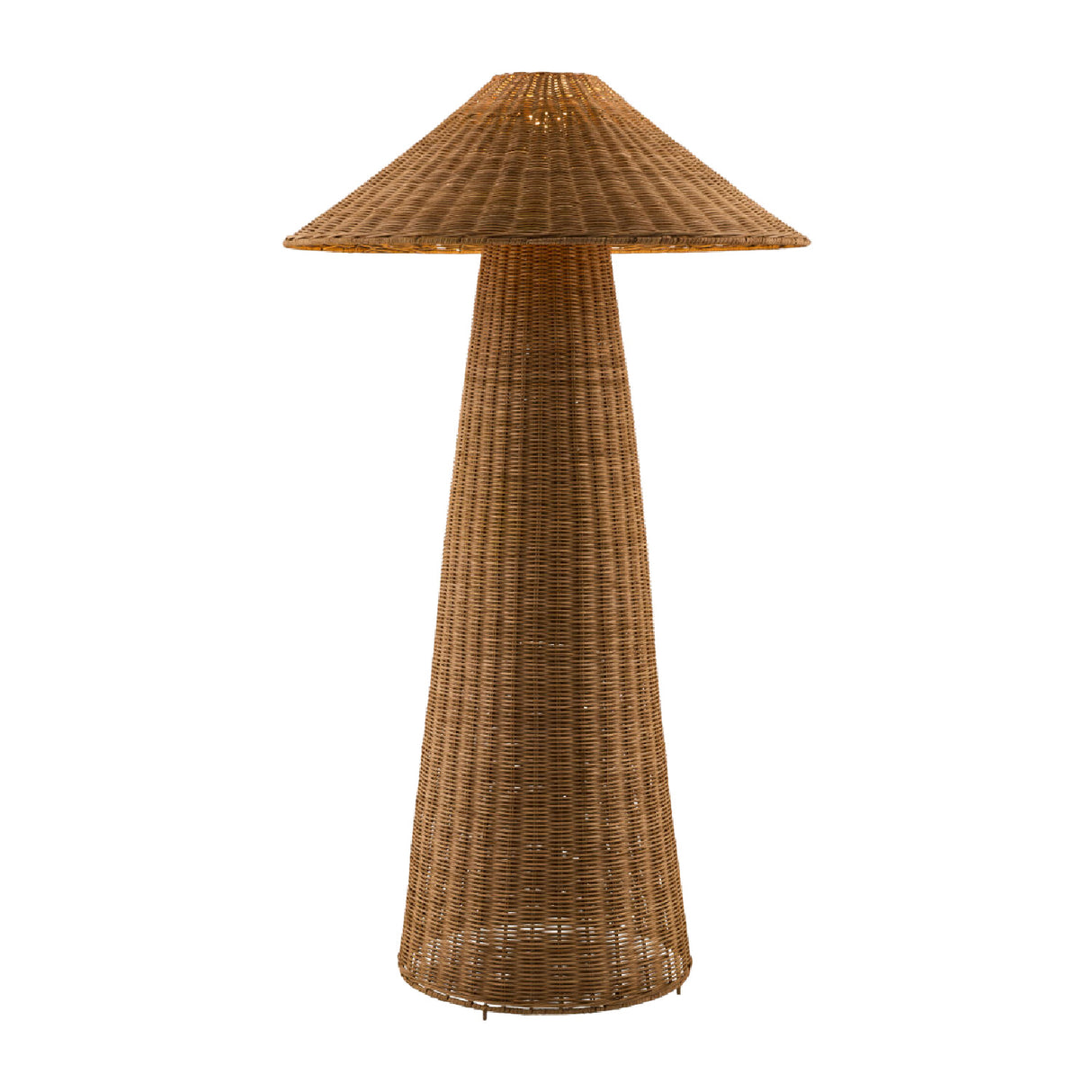 Brown Rattan Accent Floor Lamp | Oroa.com