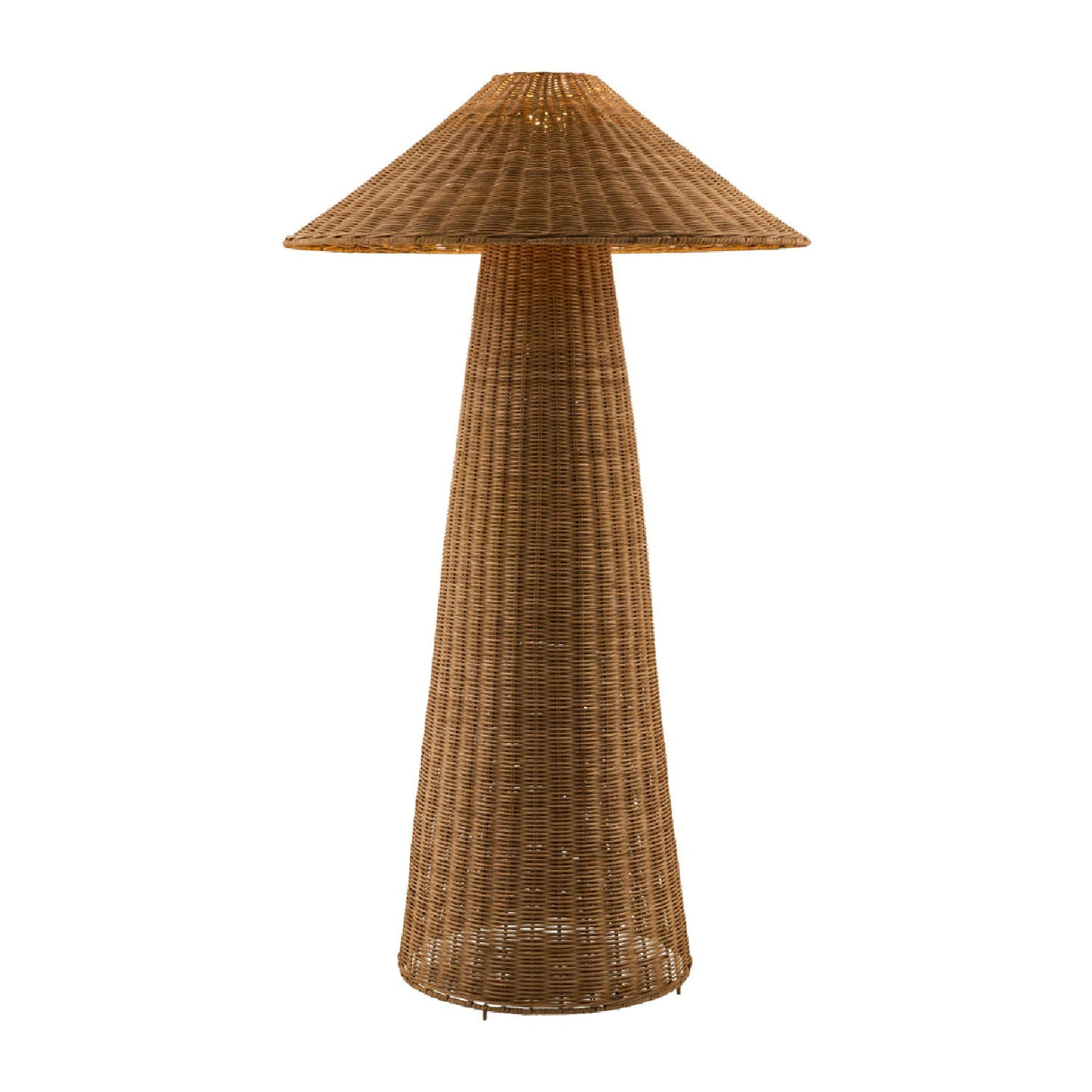 Modern European furniture - Brown Rattan Accent Floor Lamp - www.oroa.com