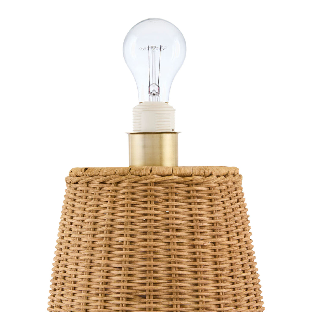Brown Rattan Accent Floor Lamp | Oroa.com