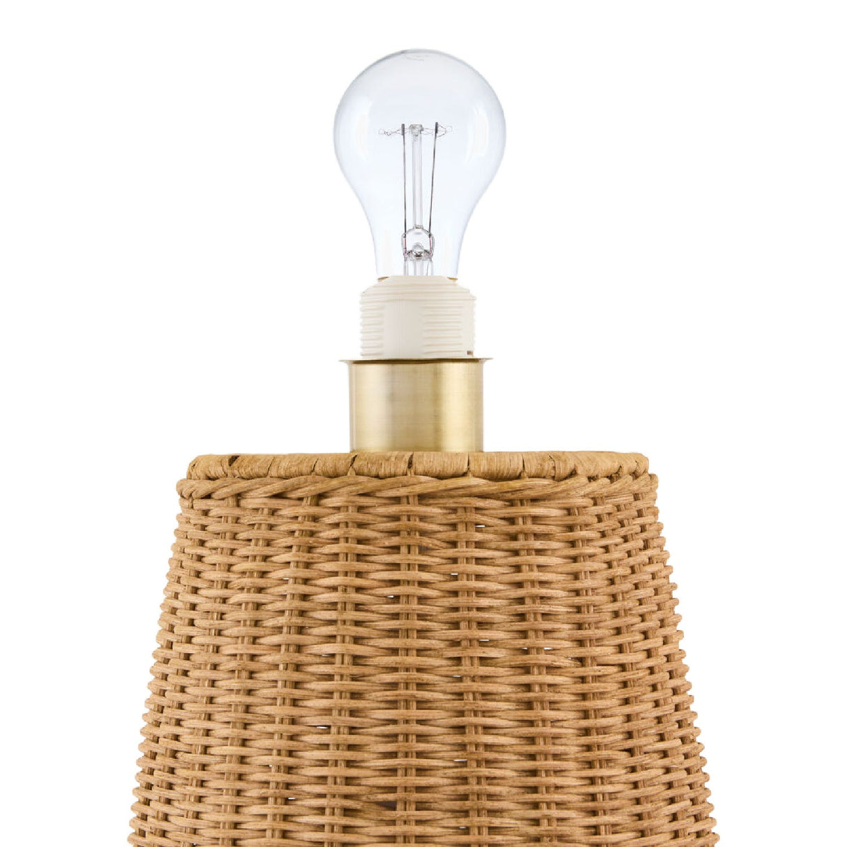 Modern European furniture - Brown Rattan Accent Floor Lamp - www.oroa.com