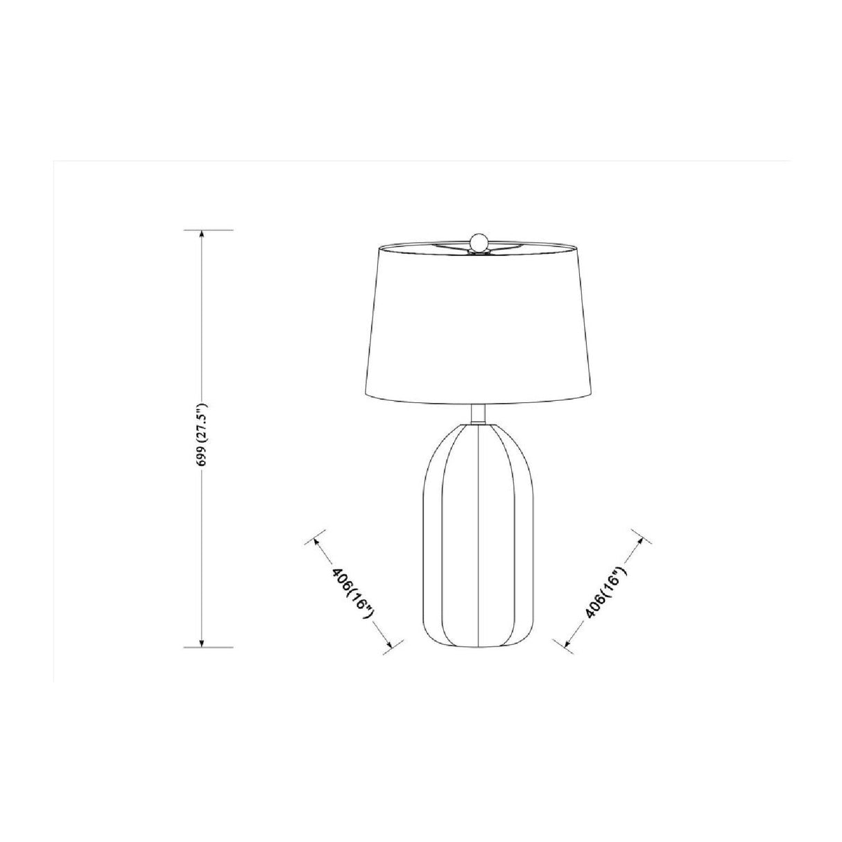 Modern European furniture - Black Ceramic Modern Table Lamp - www.oroa.com