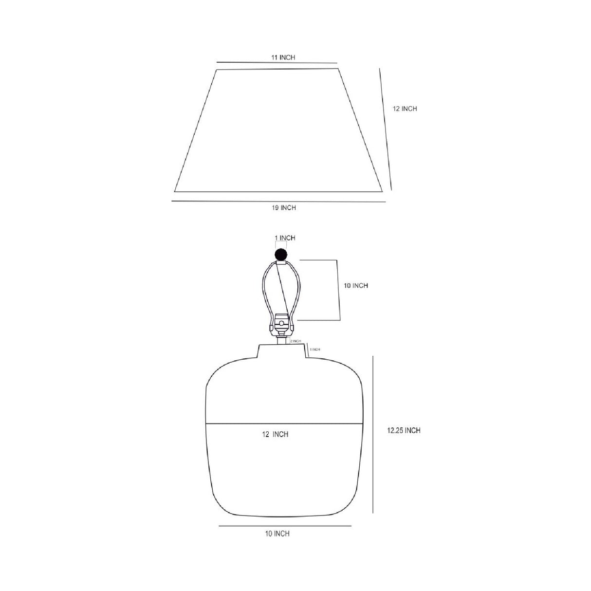 Painted White Paper Table Lamp | Oroa.com