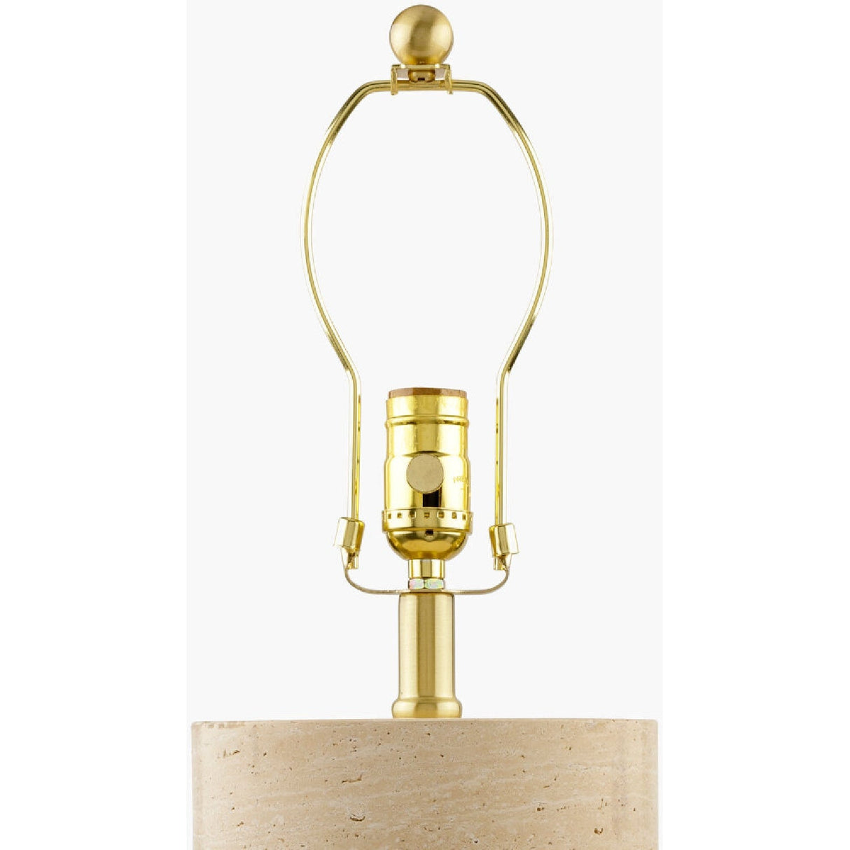 Modern European furniture - Travertine Base Accent Table Lamp - www.oroa.com