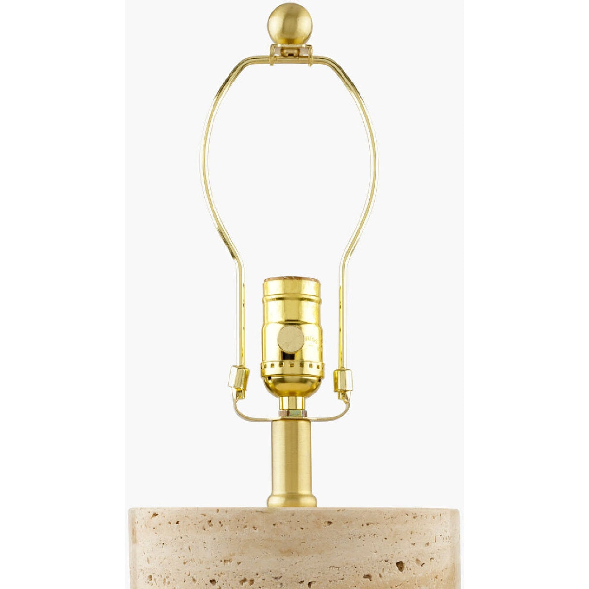 Modern European furniture - Travertine Base Accent Table Lamp - www.oroa.com