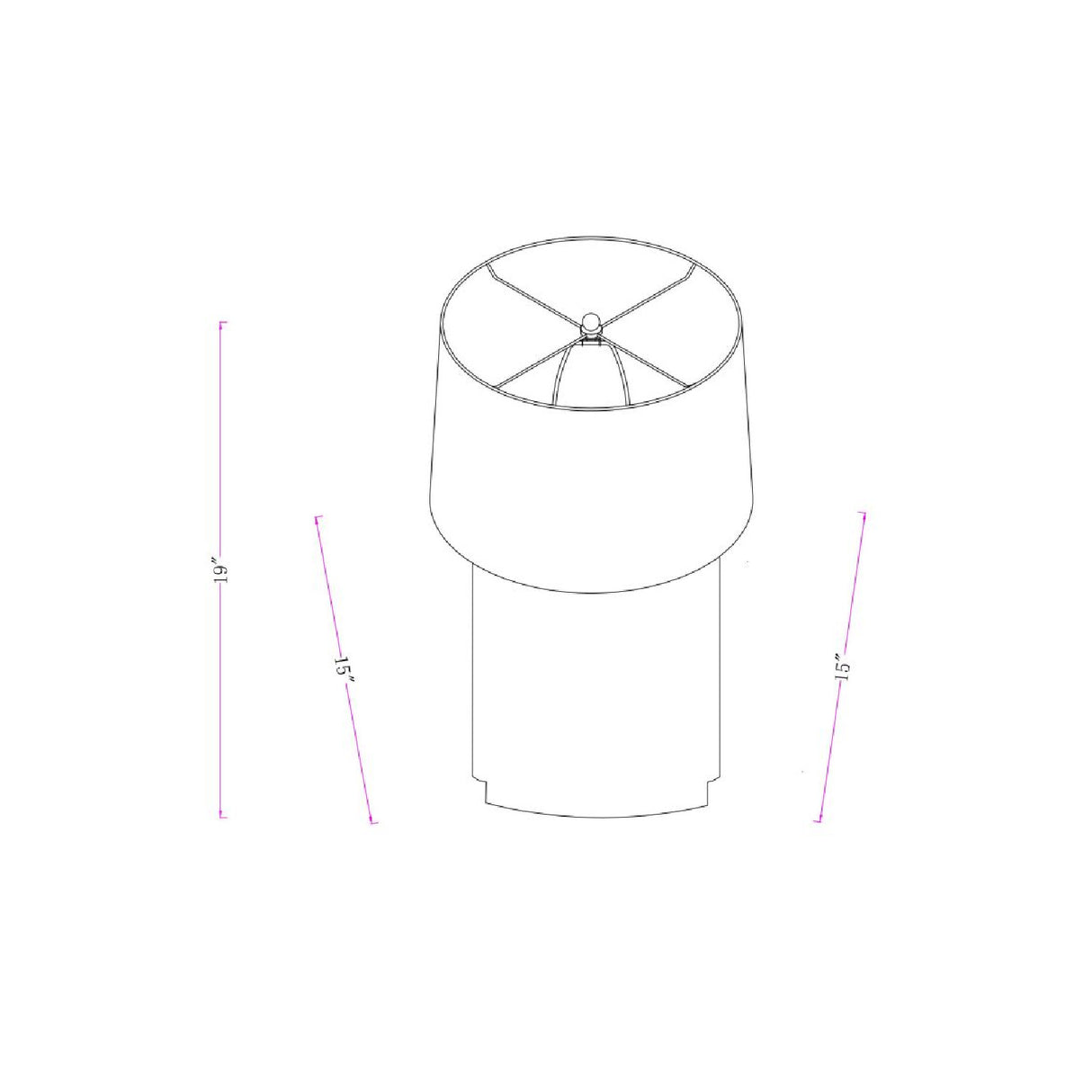 Travertine Base Accent Table Lamp | Oroa.com