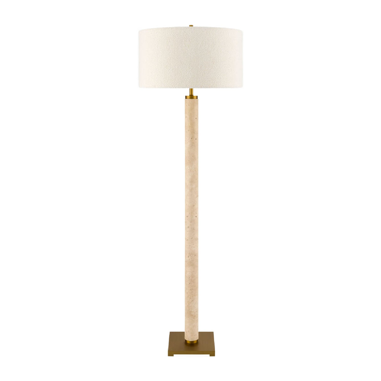 Modern European furniture - Beige Marble Accent Floor Lamp - www.oroa.com