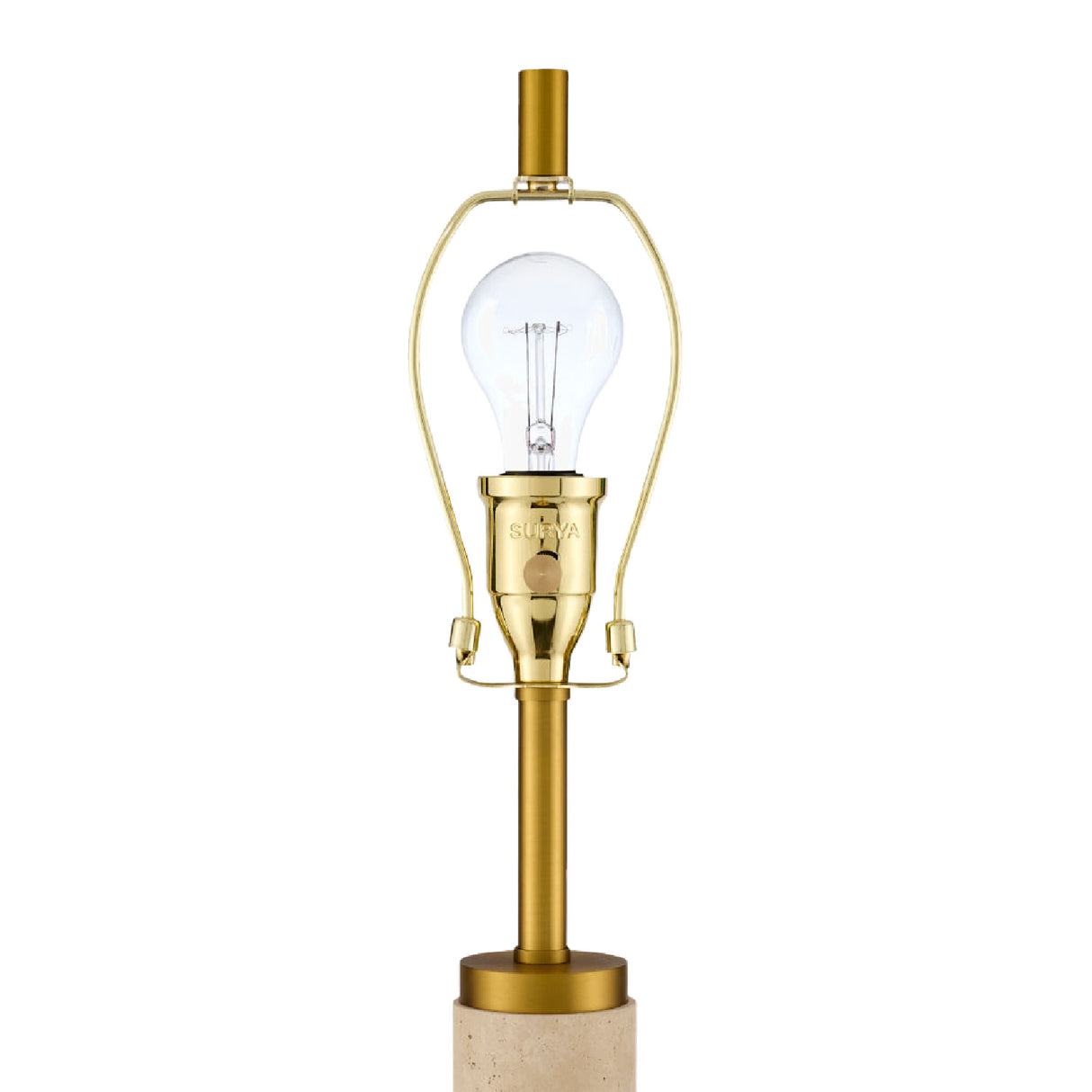 Beige Marble Accent Floor Lamp | Oroa.com