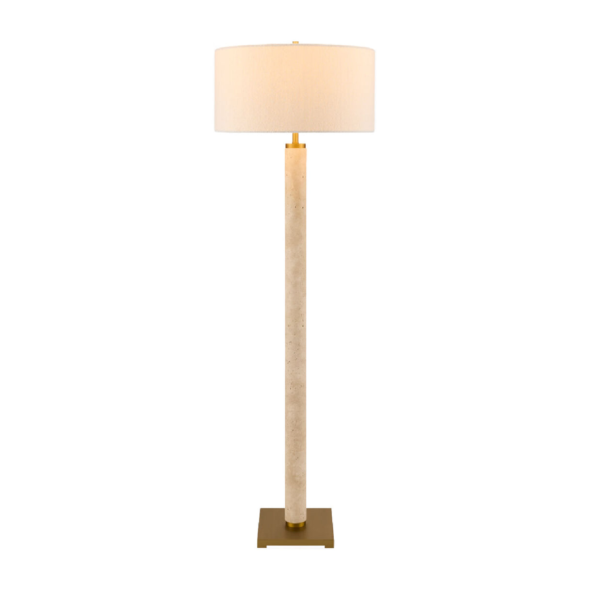 Beige Marble Accent Floor Lamp | Oroa.com