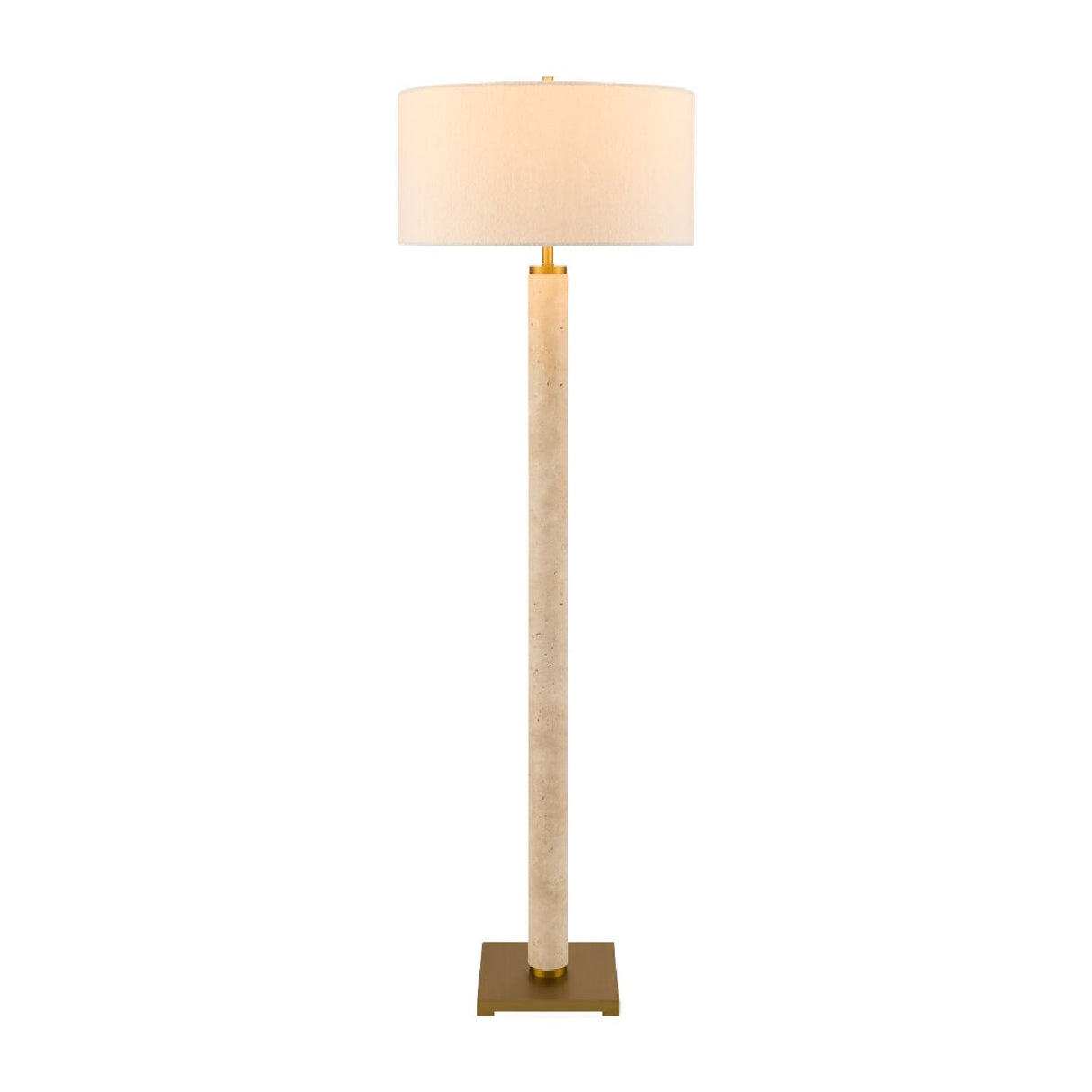 Modern European furniture - Beige Marble Accent Floor Lamp - www.oroa.com