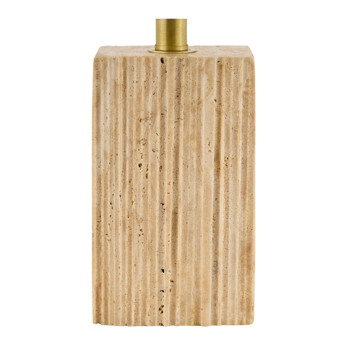 Modern European furniture - Brown Travertine Accent Table Lamp - www.oroa.com