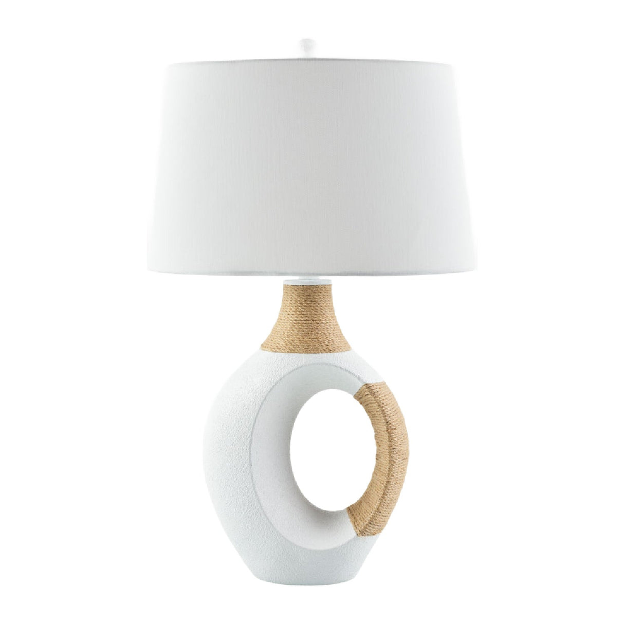 Modern European furniture - Rattan Wrapped Base Table Lamp - www.oroa.com