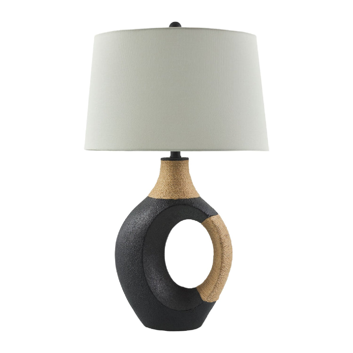 Modern European furniture - Rattan Wrapped Base Table Lamp - www.oroa.com