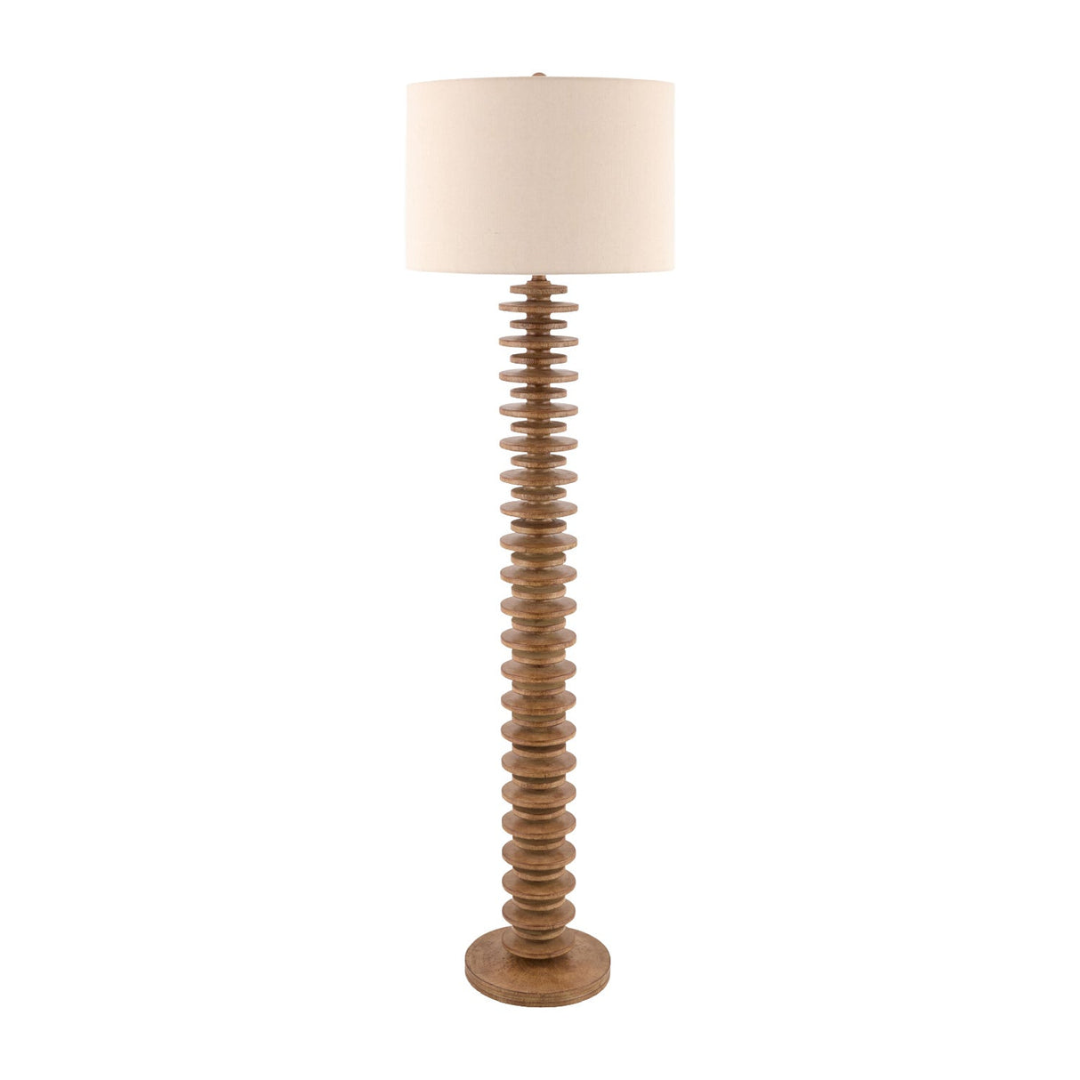 Modern European furniture - Stacked Circular Base Floor Lamp - www.oroa.com