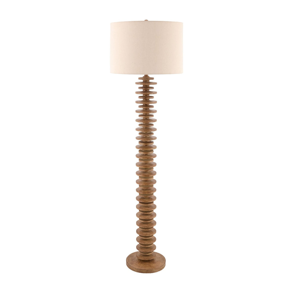 Modern European furniture - Stacked Circular Base Floor Lamp - www.oroa.com