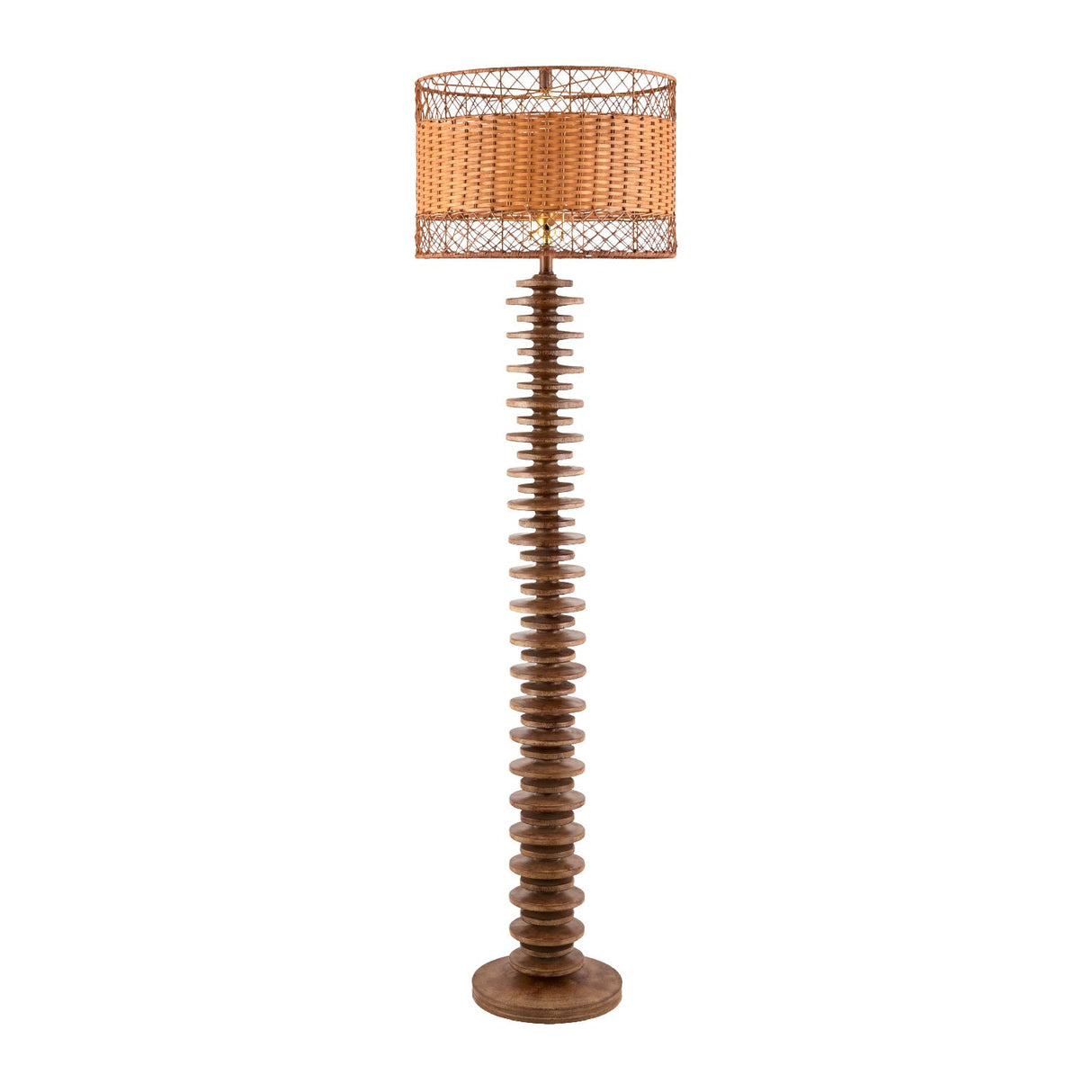 Modern European furniture - Stacked Circular Base Floor Lamp - www.oroa.com