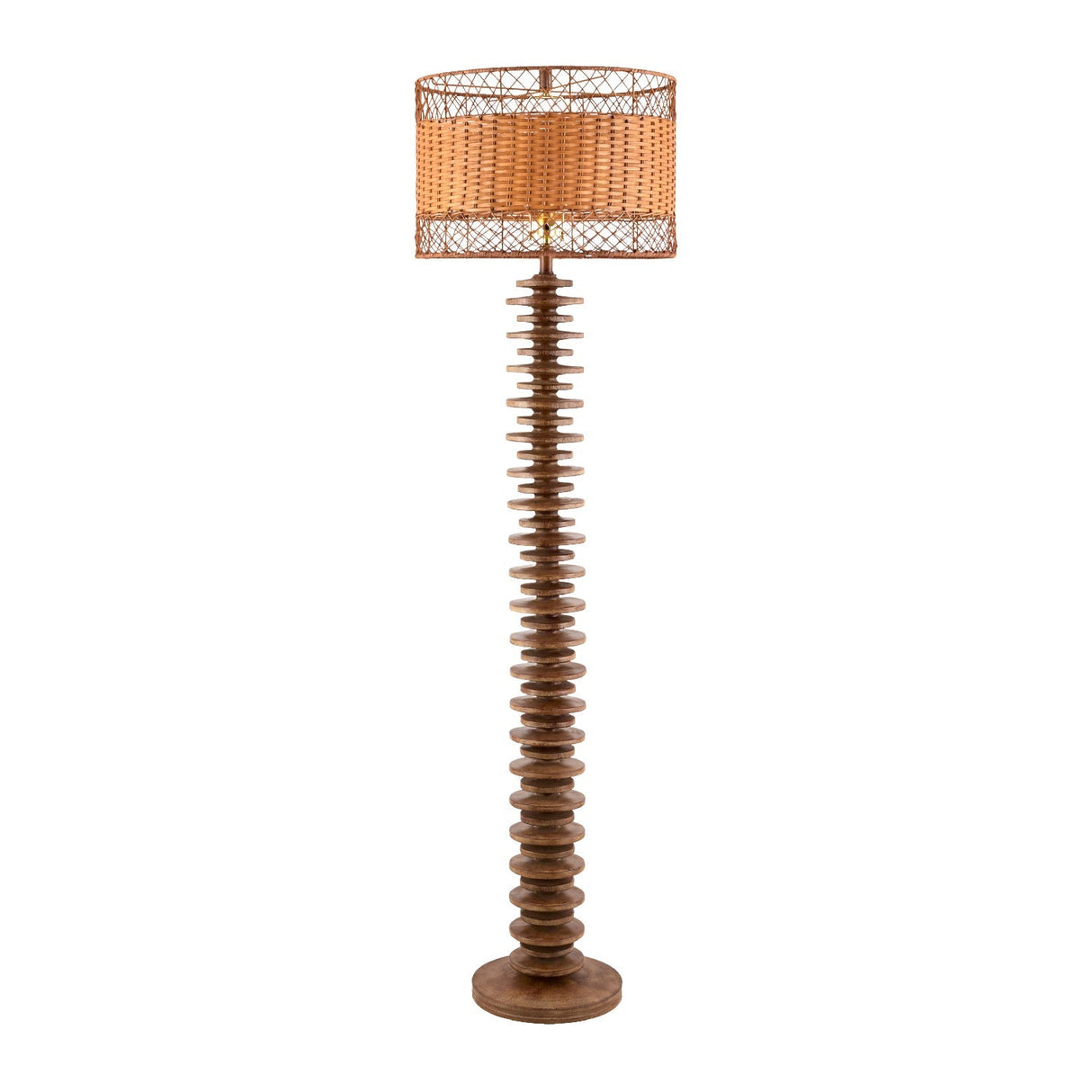 Modern European furniture - Stacked Circular Base Floor Lamp - www.oroa.com