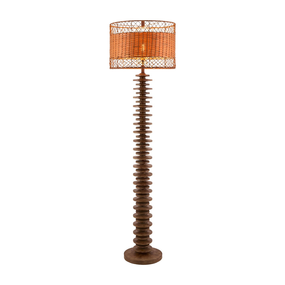 Modern European furniture - Stacked Circular Base Floor Lamp - www.oroa.com