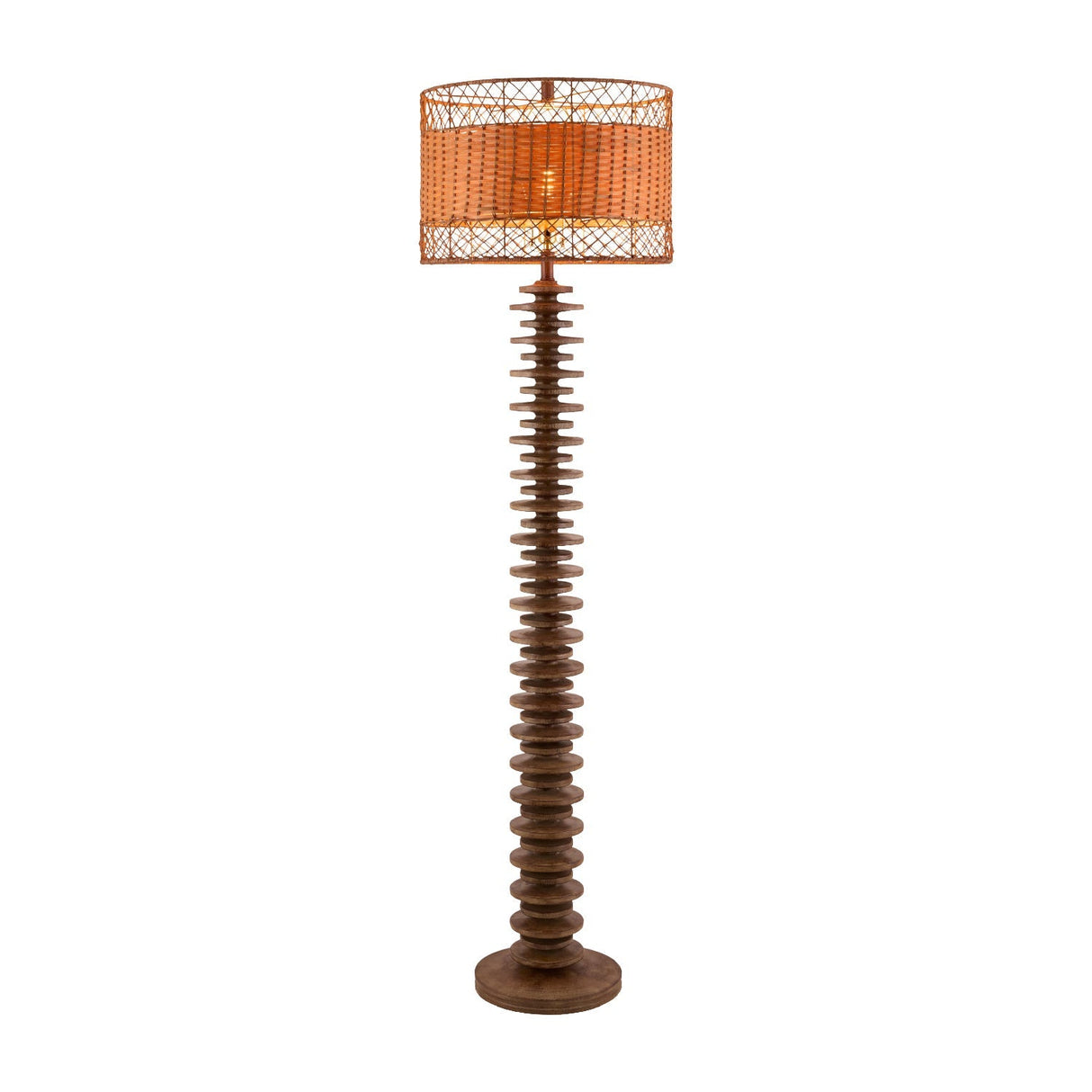 Modern European furniture - Stacked Circular Base Floor Lamp - www.oroa.com