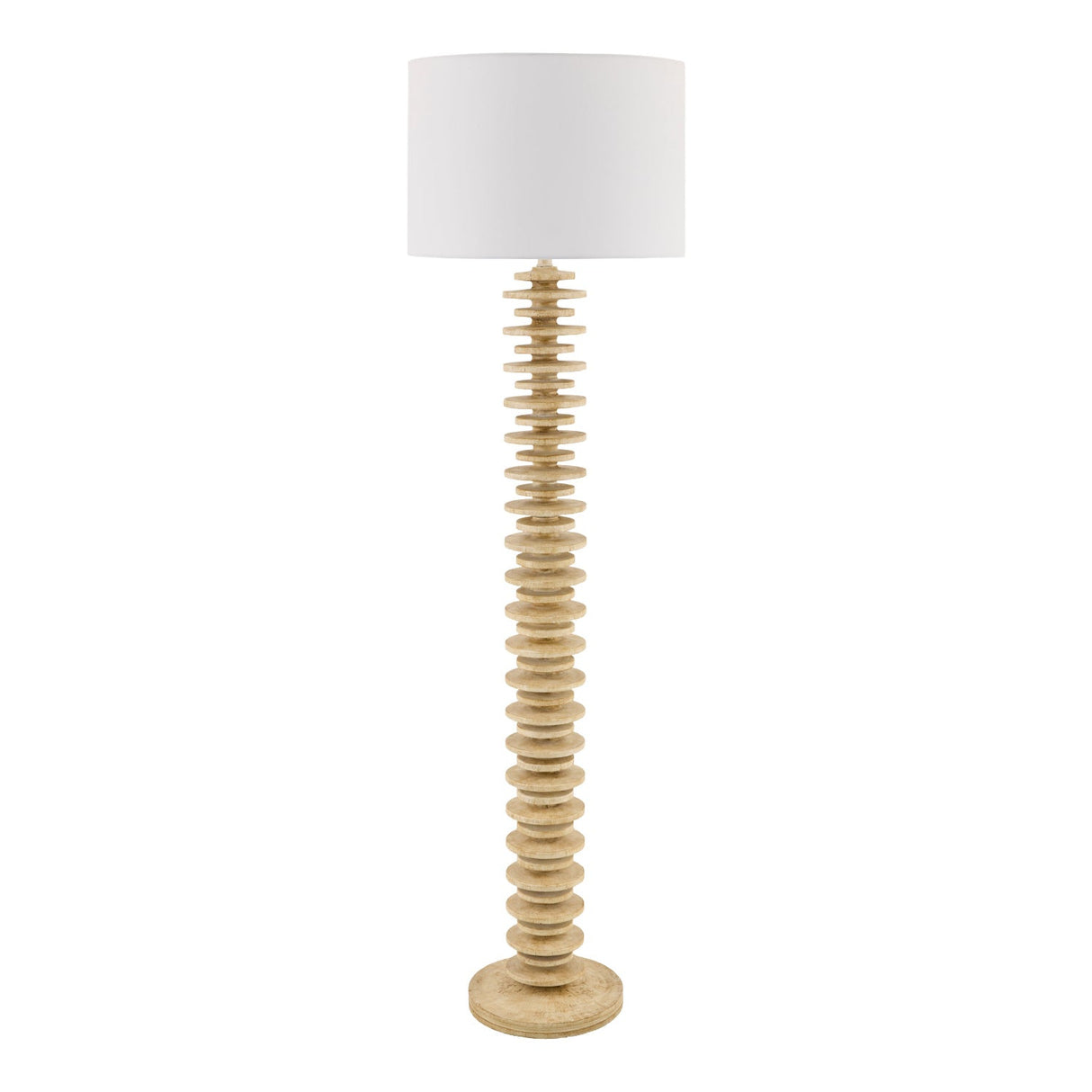 Modern European furniture - Stacked Circular Base Floor Lamp - www.oroa.com