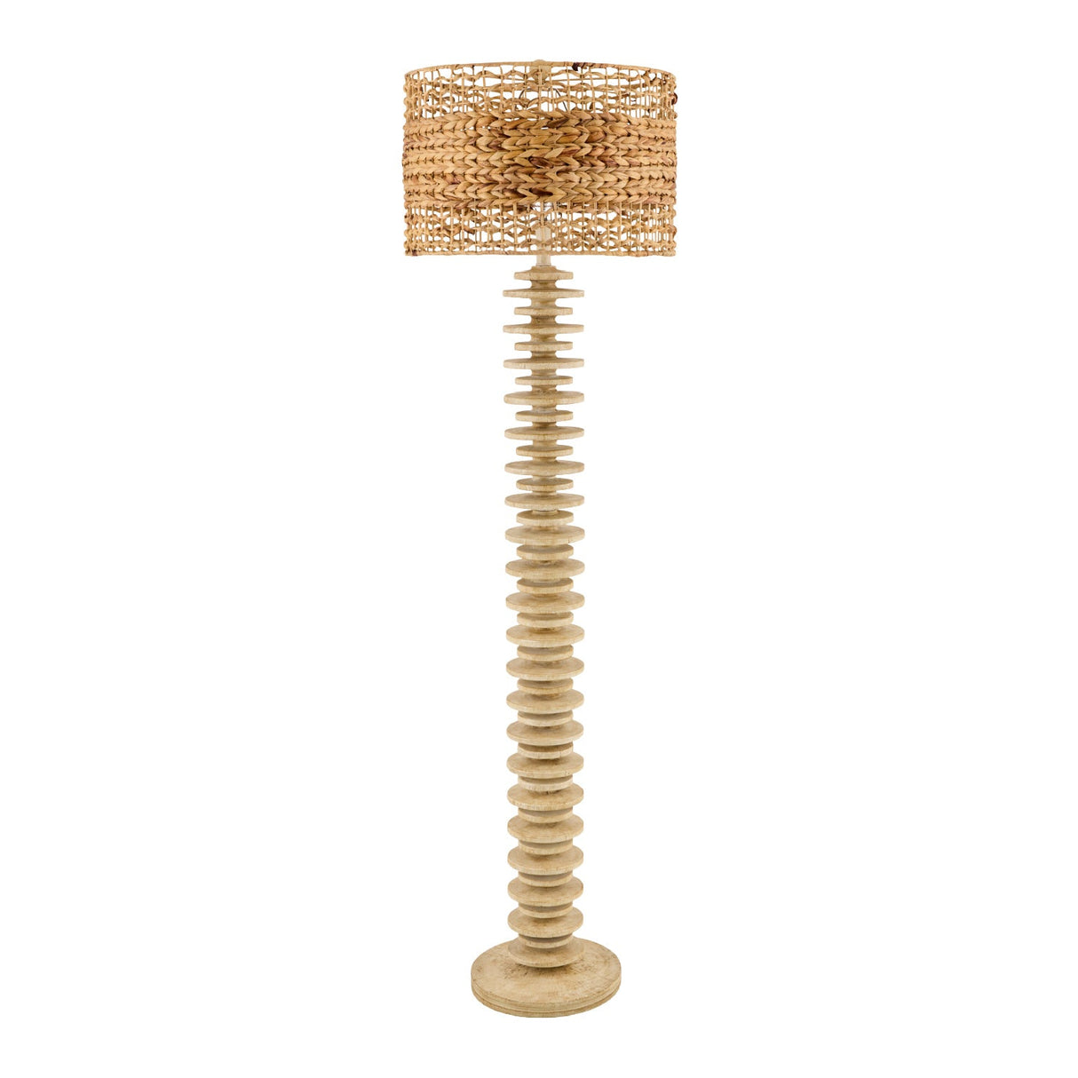 Modern European furniture - Stacked Circular Base Floor Lamp - www.oroa.com