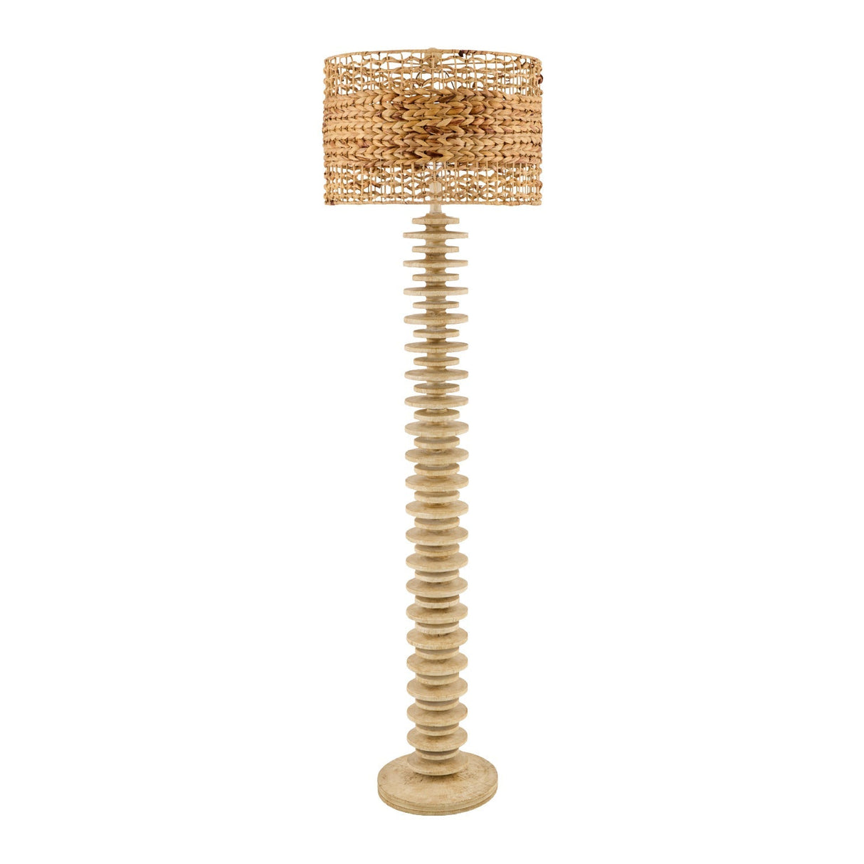 Modern European furniture - Stacked Circular Base Floor Lamp - www.oroa.com