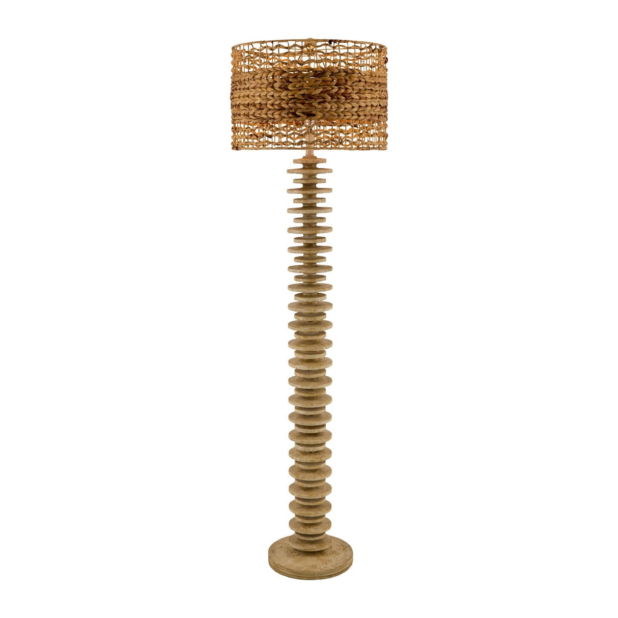 Modern European furniture - Stacked Circular Base Floor Lamp - www.oroa.com