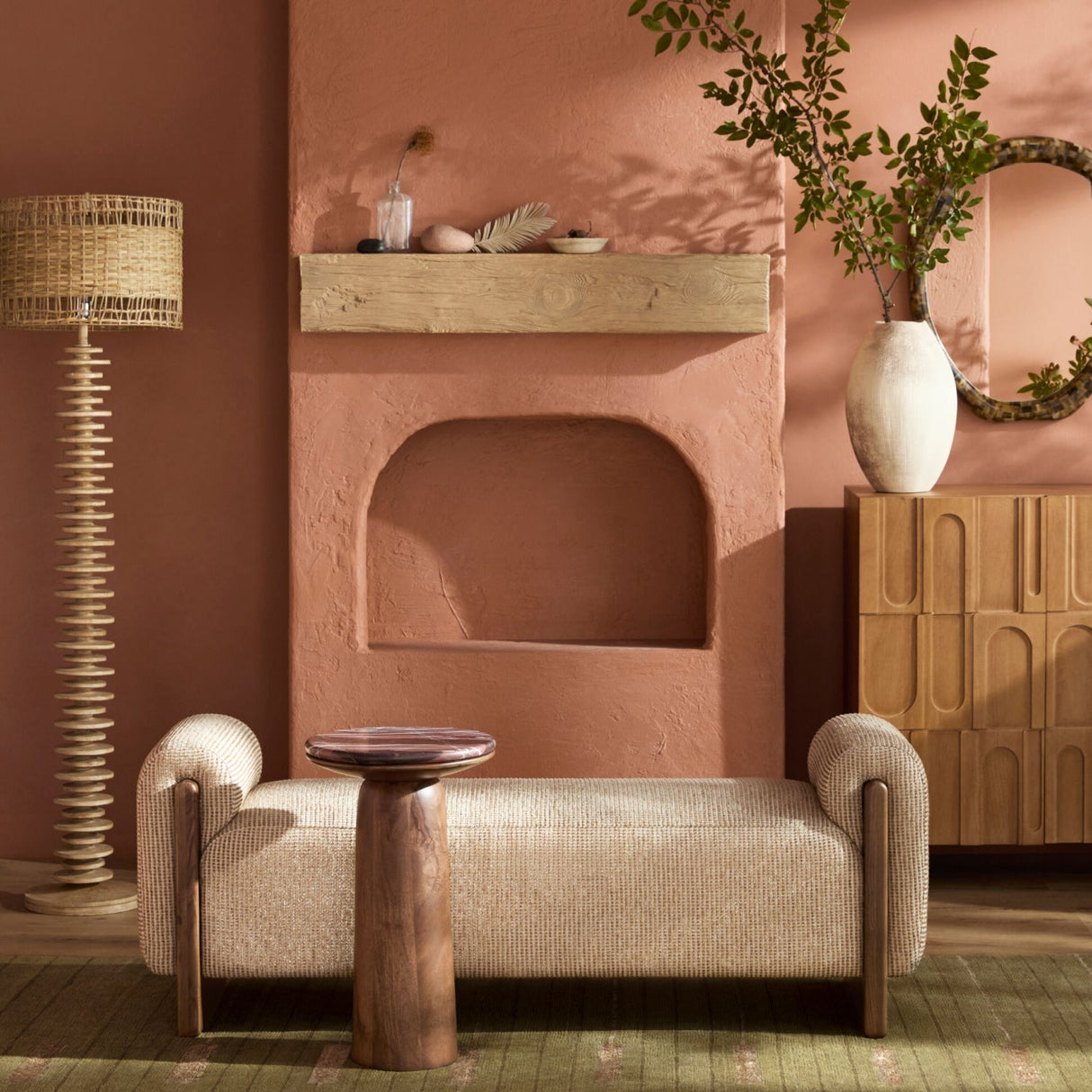 Modern European furniture - Stacked Circular Base Floor Lamp - www.oroa.com