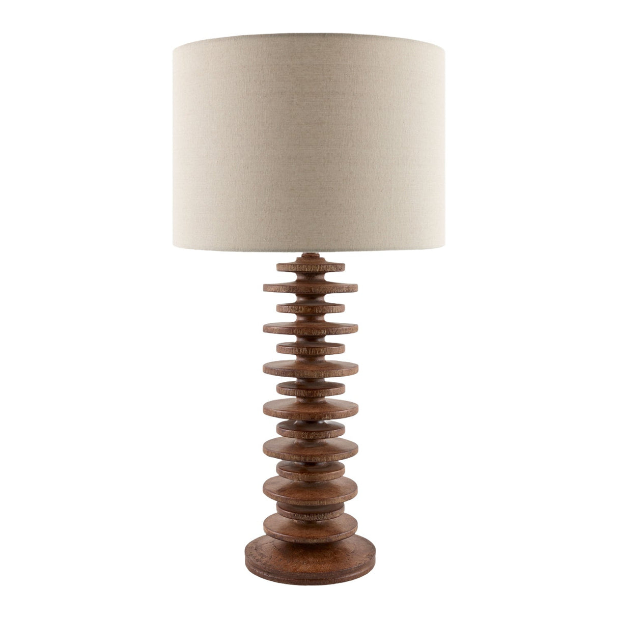 Modern European furniture - Stacked Circular Base Table Lamp - www.oroa.com