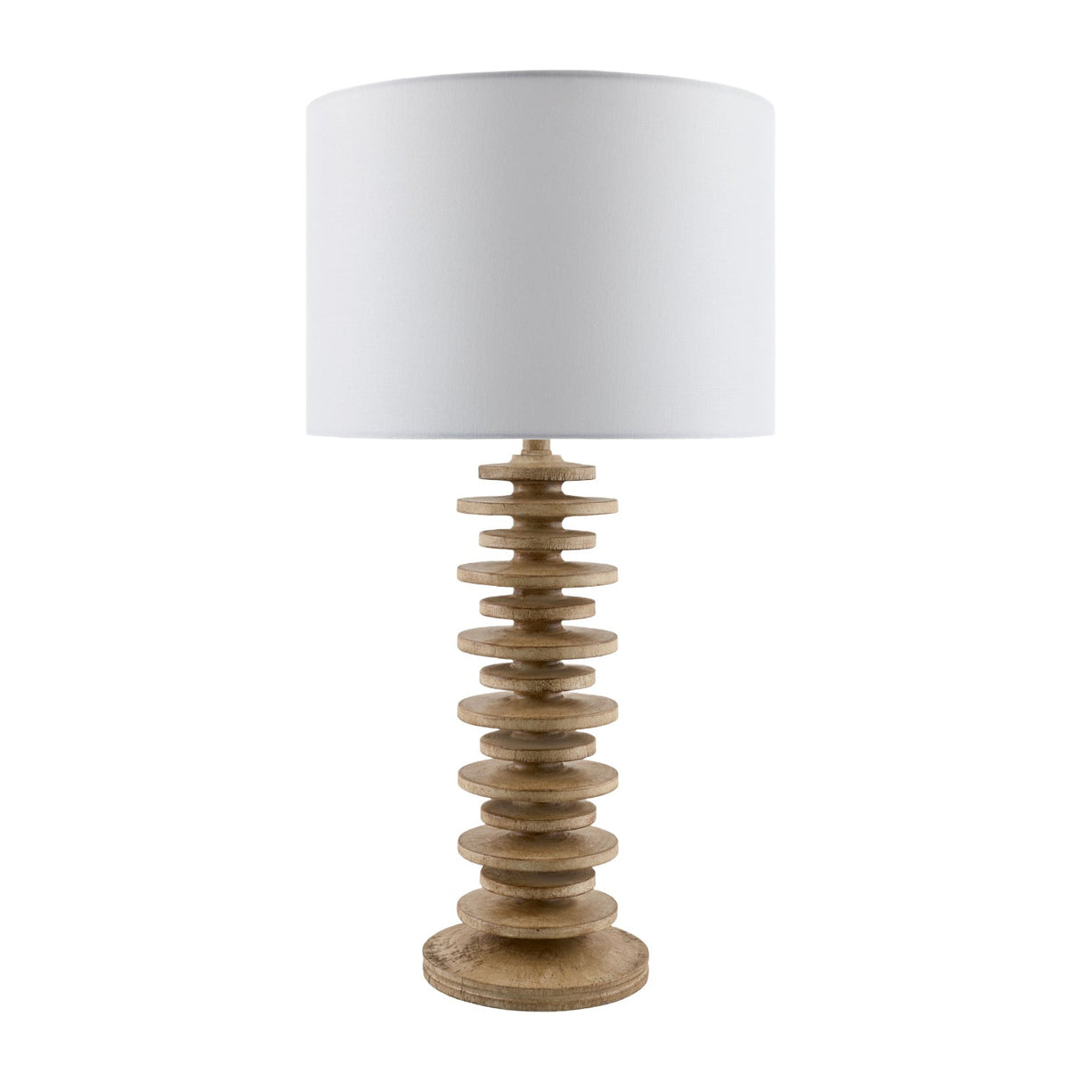 Modern European furniture - Stacked Circular Base Table Lamp - www.oroa.com