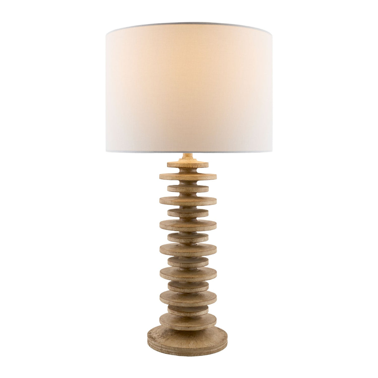 Modern European furniture - Stacked Circular Base Table Lamp - www.oroa.com