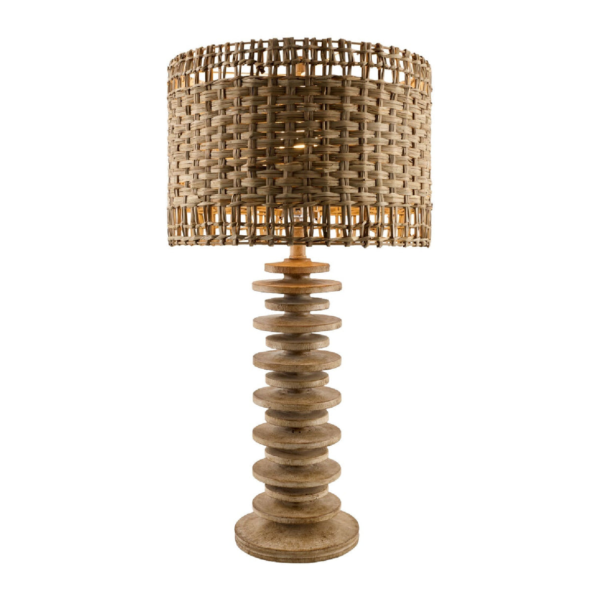Modern European furniture - Braided Seagrass Accent Table Lamp - www.oroa.com