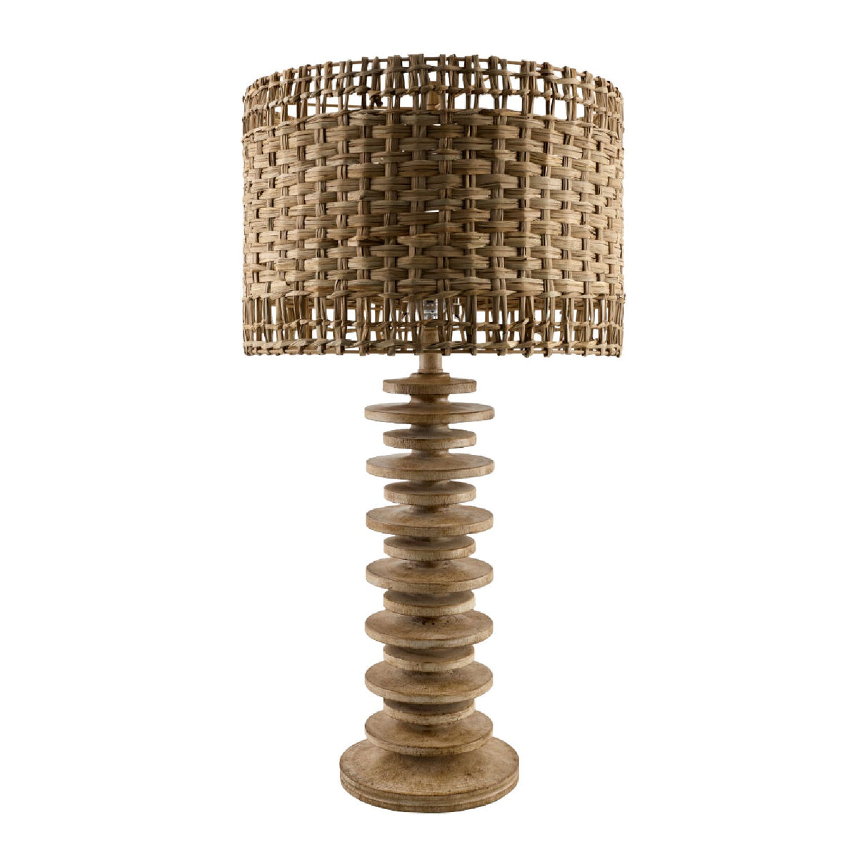 Modern European furniture - Braided Seagrass Accent Table Lamp - www.oroa.com