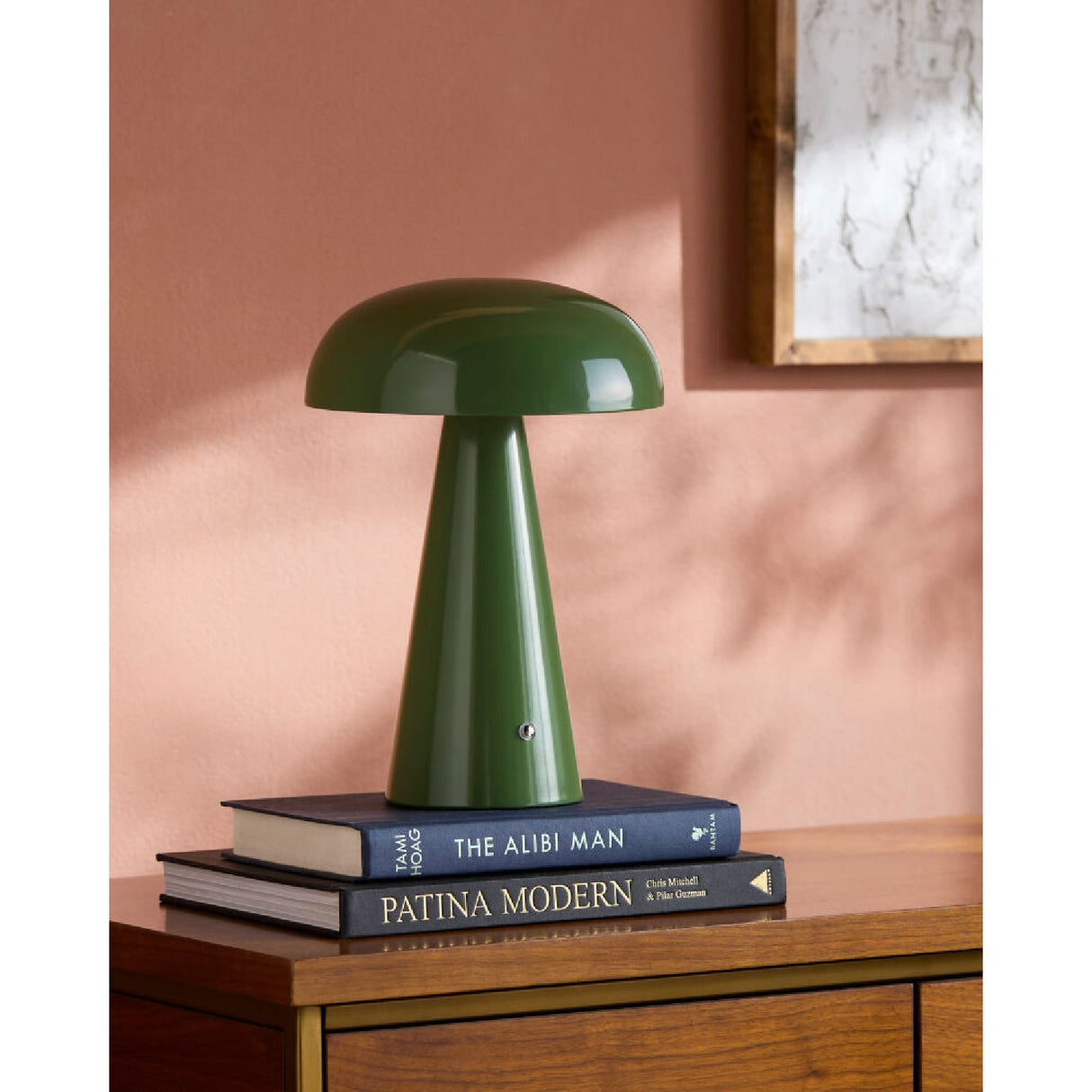 Modern European furniture - Hand-Painted Semi-Dome Table Lamp - www.oroa.com
