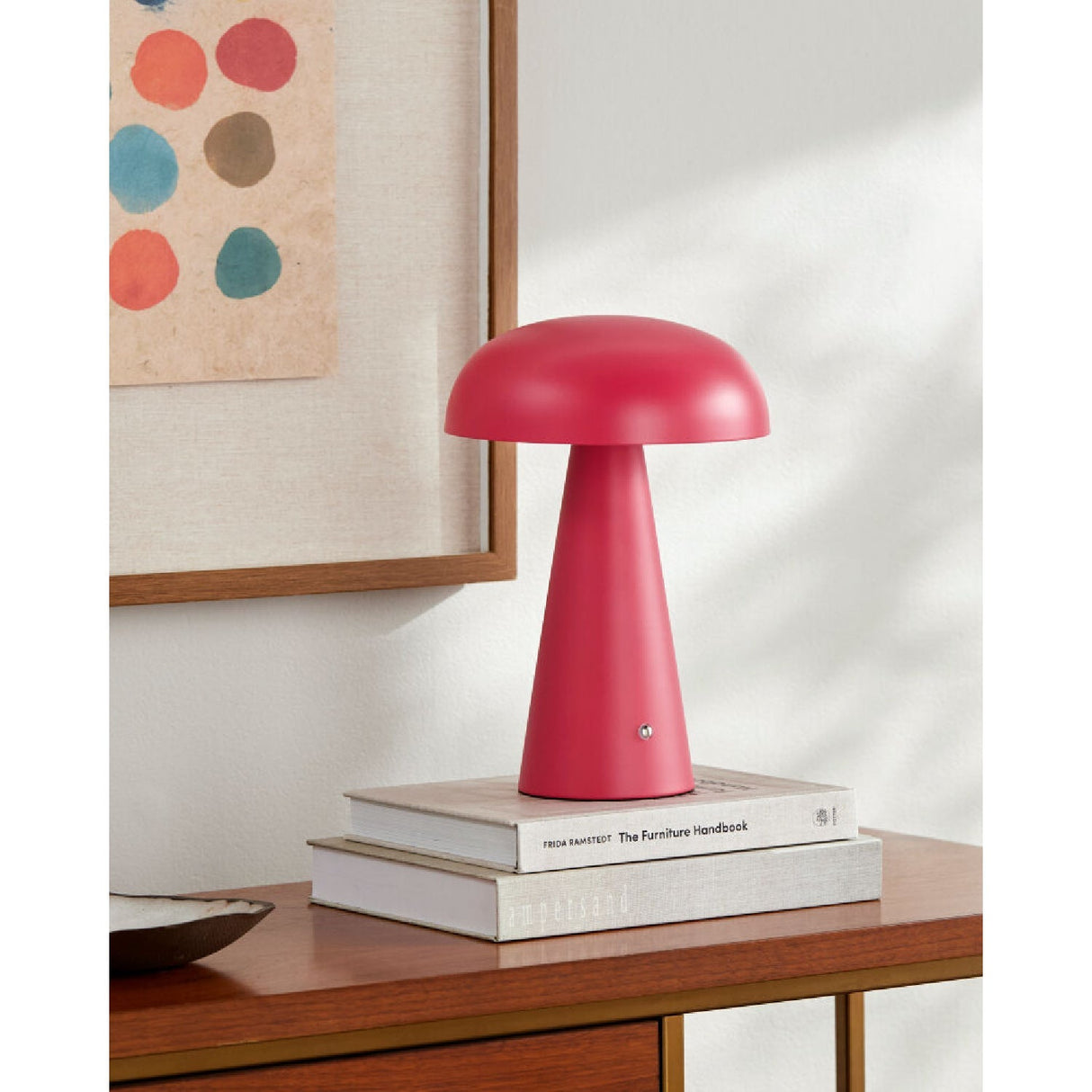 Modern European furniture - Hand-Painted Semi-Dome Table Lamp - www.oroa.com