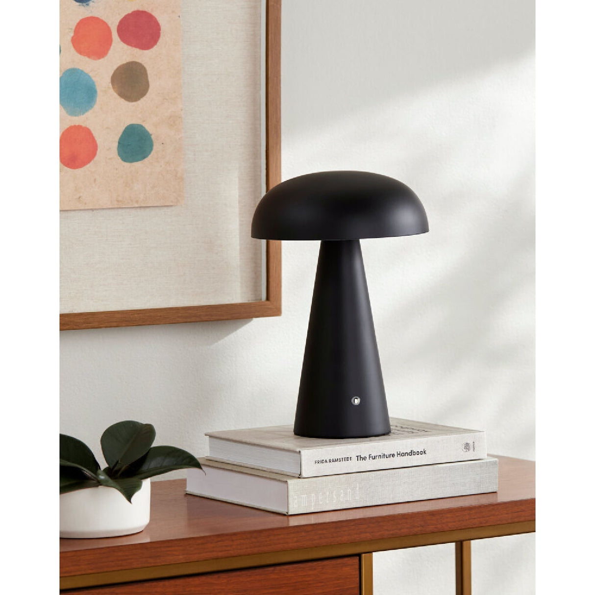 Modern European furniture - Hand-Painted Semi-Dome Table Lamp - www.oroa.com
