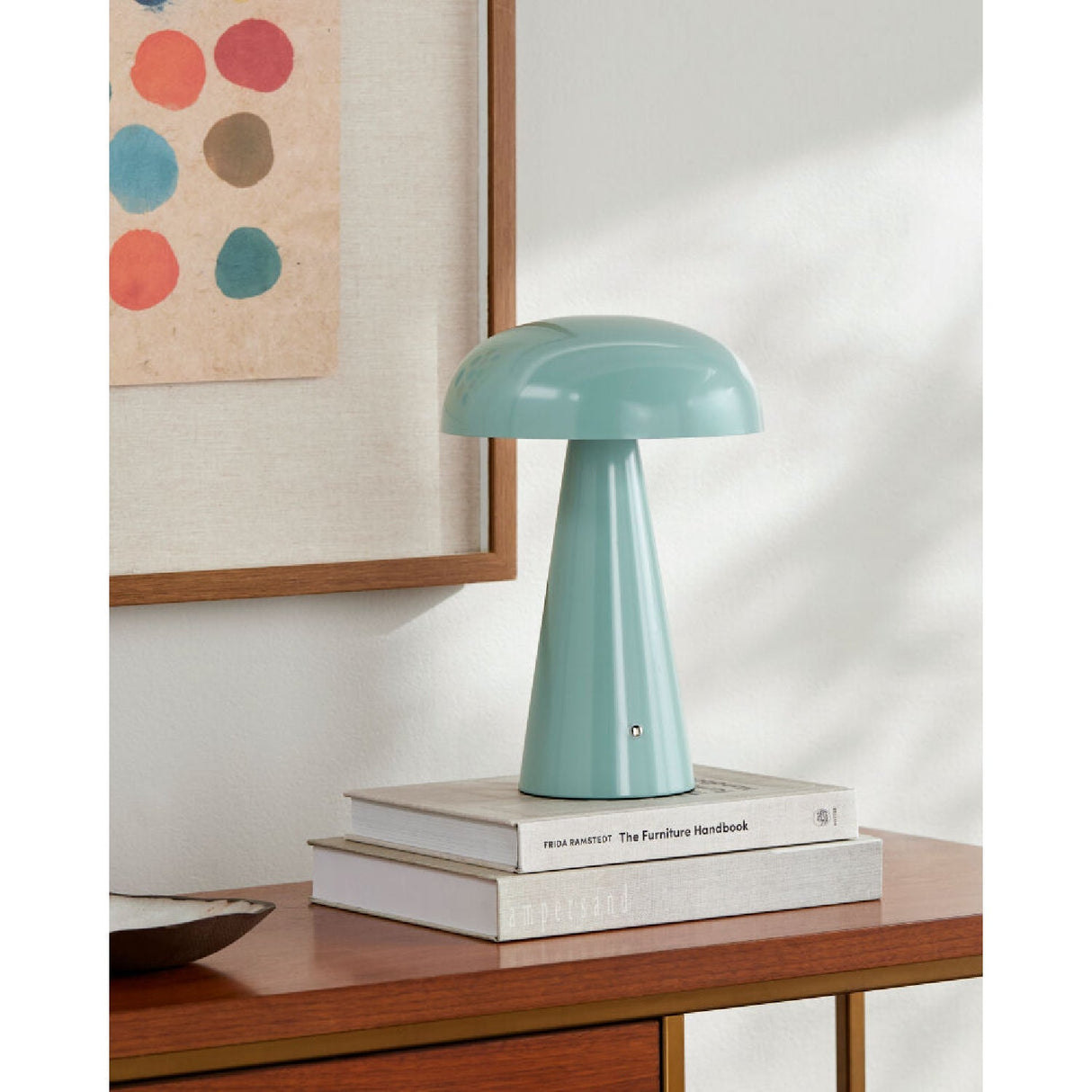 Modern European furniture - Hand-Painted Semi-Dome Table Lamp - www.oroa.com