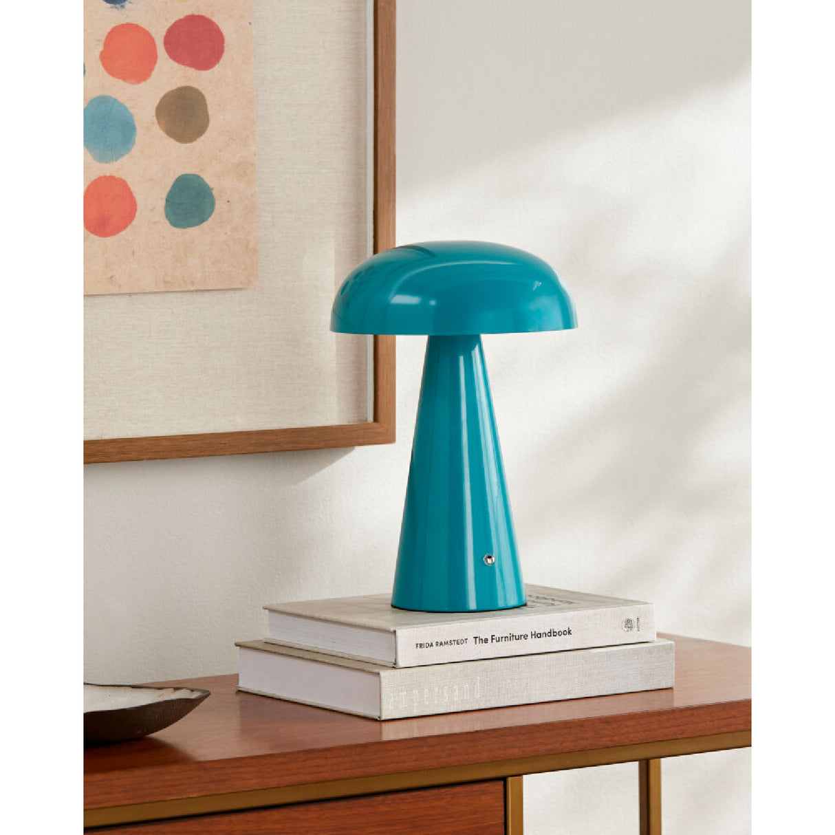 Hand-Painted Semi-Dome Table Lamp | Oroa.com