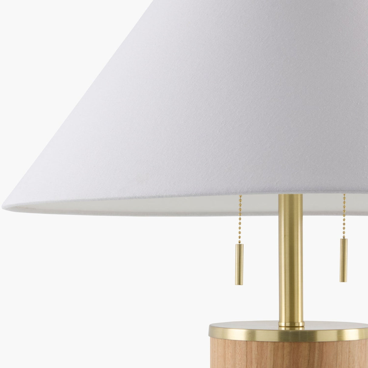 Modern European furniture - Cream Wood Base Table Lamp - www.oroa.com