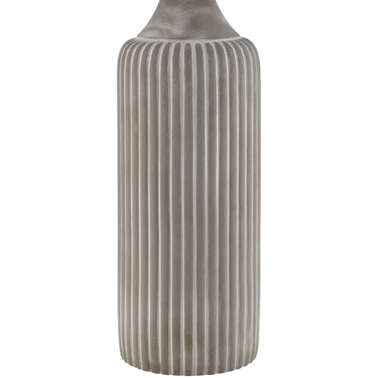 Modern European furniture - Reeded Gray Concrete Table Lamp - www.oroa.com