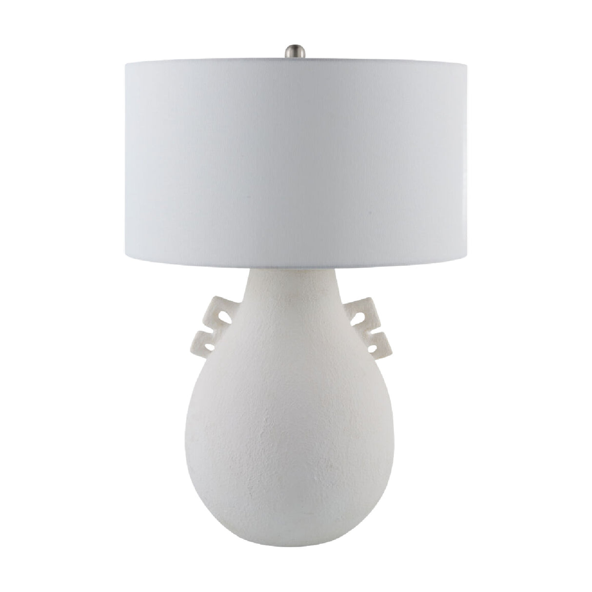 Glazed White Ceramic Table Lamp | Oroa.com