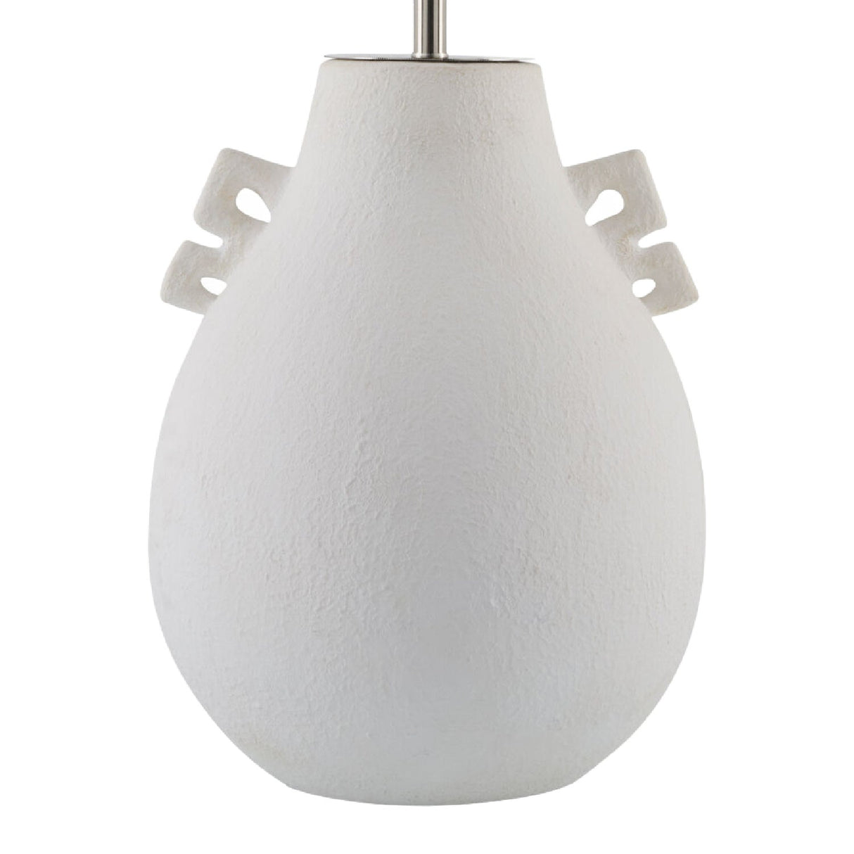 Modern European furniture - Glazed White Ceramic Table Lamp - www.oroa.com