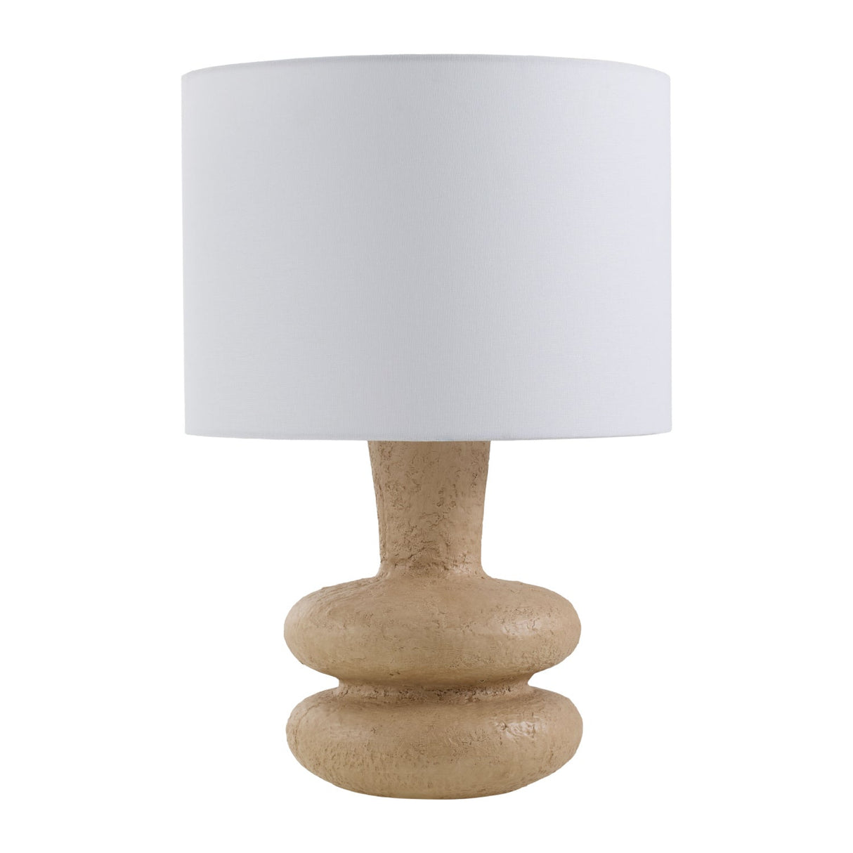 Modern European furniture - White Drum Linen Table Lamp - www.oroa.com