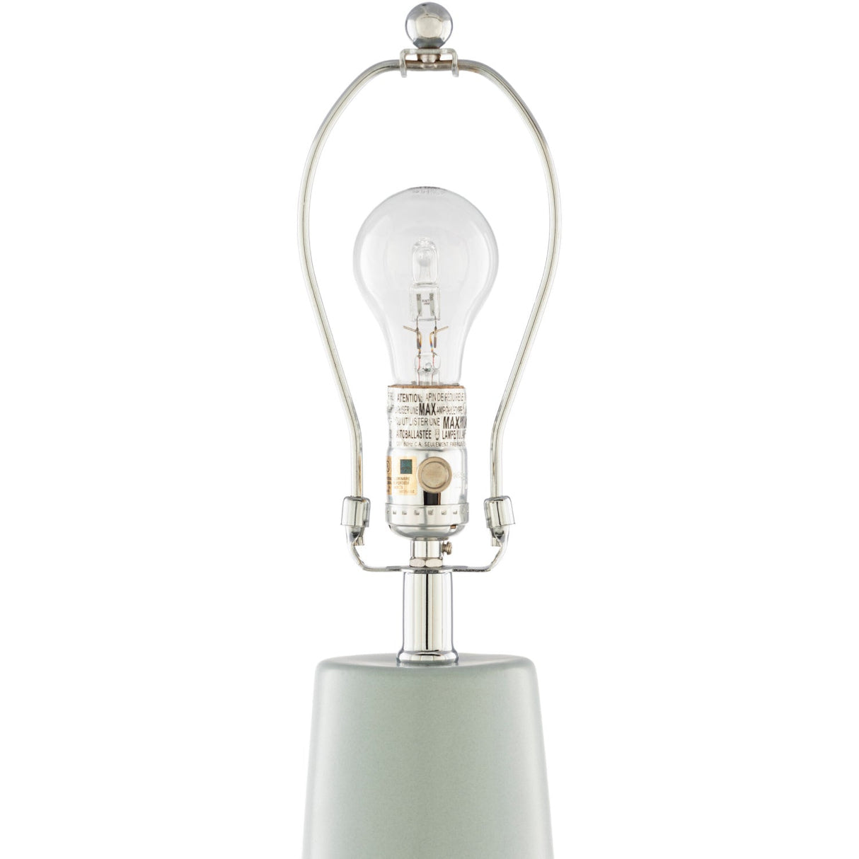 Modern European furniture - Pale Blue Ceramic Table Lamp - www.oroa.com
